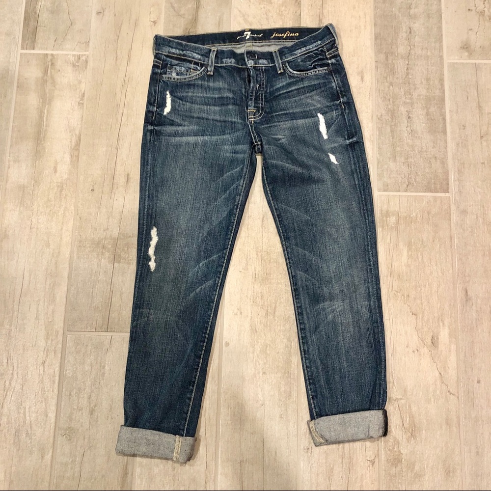 7 For All Mankind Josefina Boyfriend Jeans